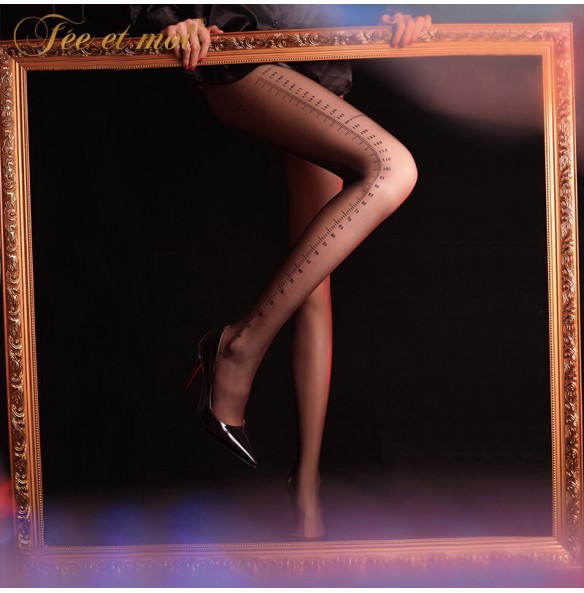 FEE ET MOI Graduated Scale Hollow Waist High Stocking (Black) FEE ET MOI Graduated Scale Hollow Waist High Stocking (Black)